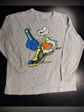 Nike Grey Pullover Hoodie with Black Swoosh